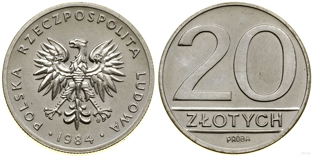 Polska, 20 złotych, 1984