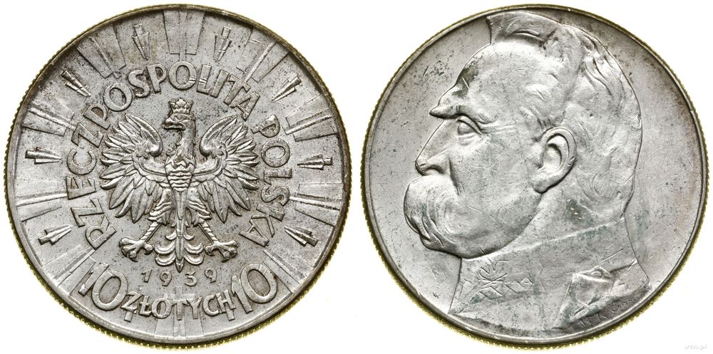 Polska, 10 złotych, 1939