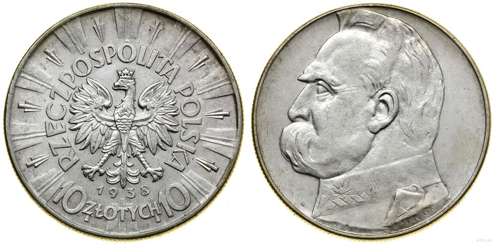 Polska, 10 złotych, 1938