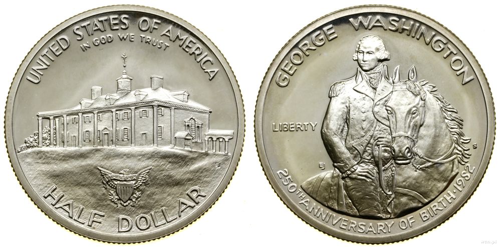 Stany Zjednoczone Ameryki (USA), 1/2 dolara, 1982 S