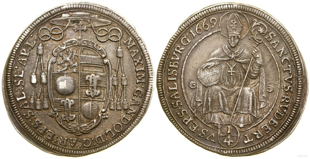 Austria, 1/4 talara, 1669