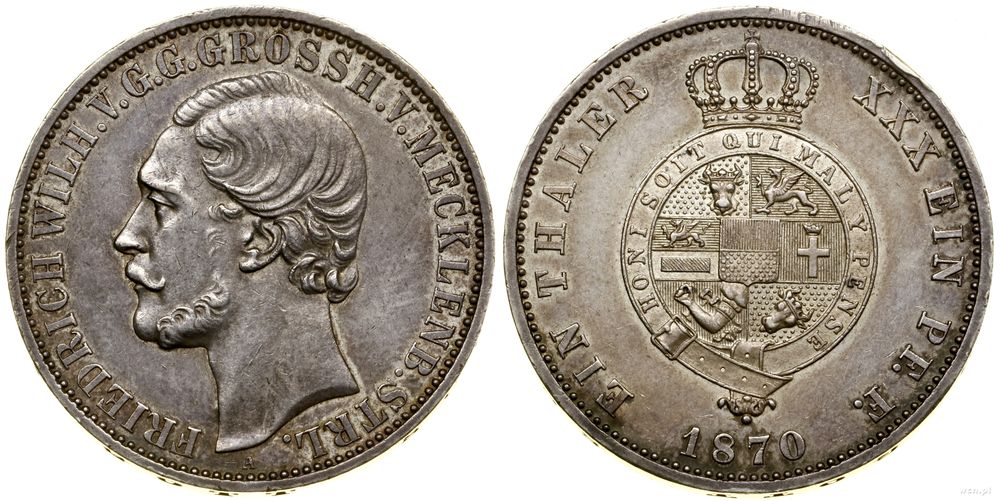 Niemcy, talar (Vereinstaler), 1870 A