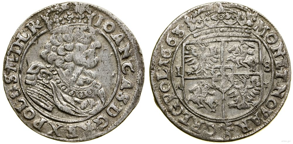 Polska, ort, 1663 AT