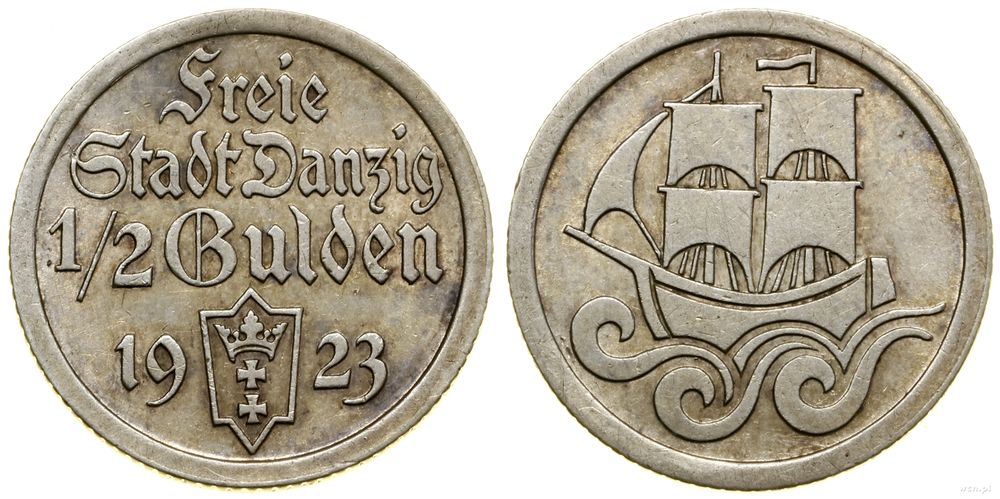 Polska, 1/2 guldena, 1923