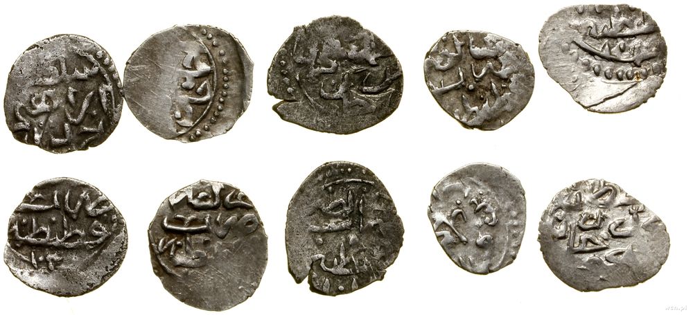 Turcja, zestaw: 5 x akcze, 1595–1687