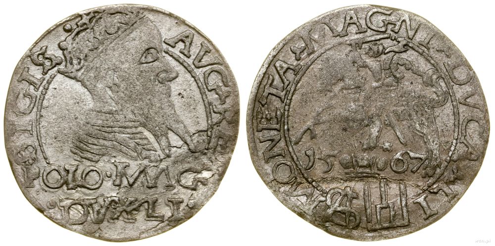 Polska, grosz na stopę polską, 1567