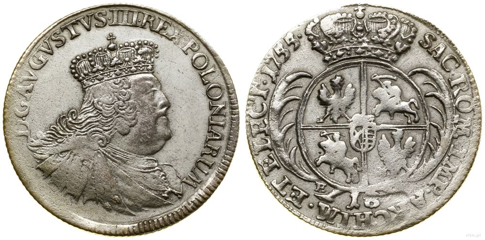 Polska, ort, 1755 EC
