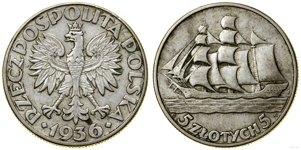 Polska, 5 złotych, 1936