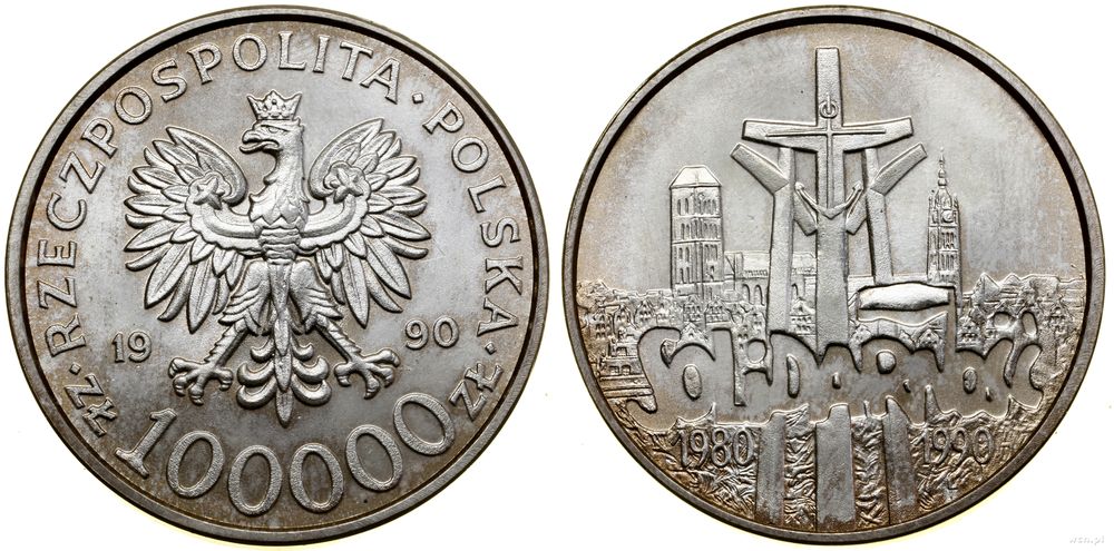Polska, 100.000 złotych, 1990