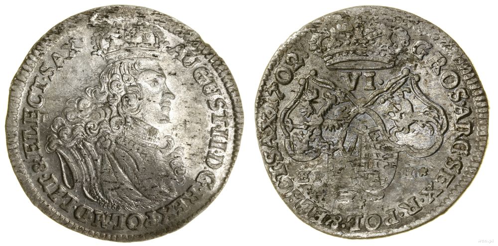 Polska, szóstak, 1702 EPH