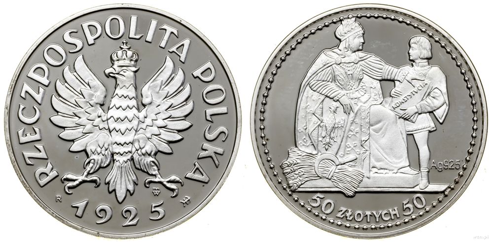 Polska, 50 złotych – REPLIKA, 1925