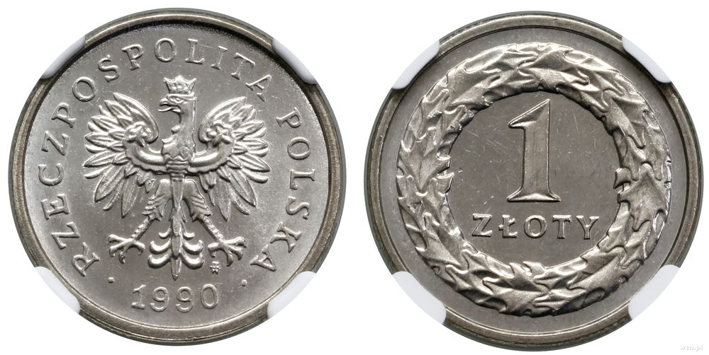 Polska, 1 złoty, 1990