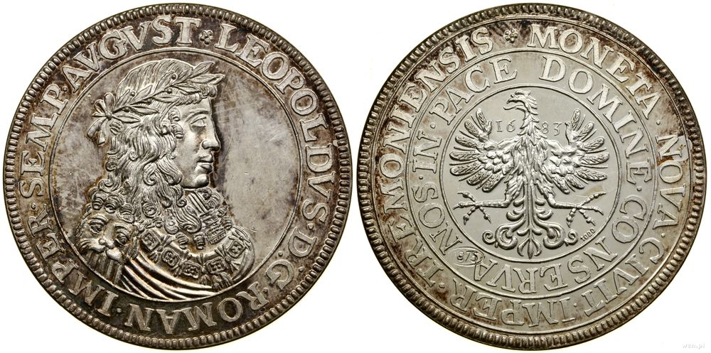 Niemcy, talar (restrike), 1683 (1975)