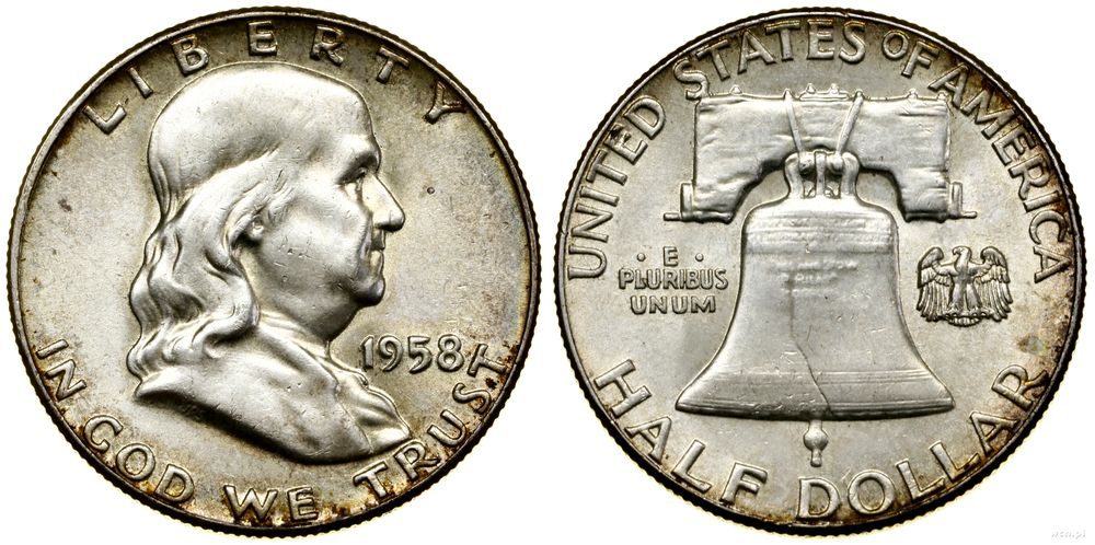 Stany Zjednoczone Ameryki (USA), 1/2 dolara, 1958