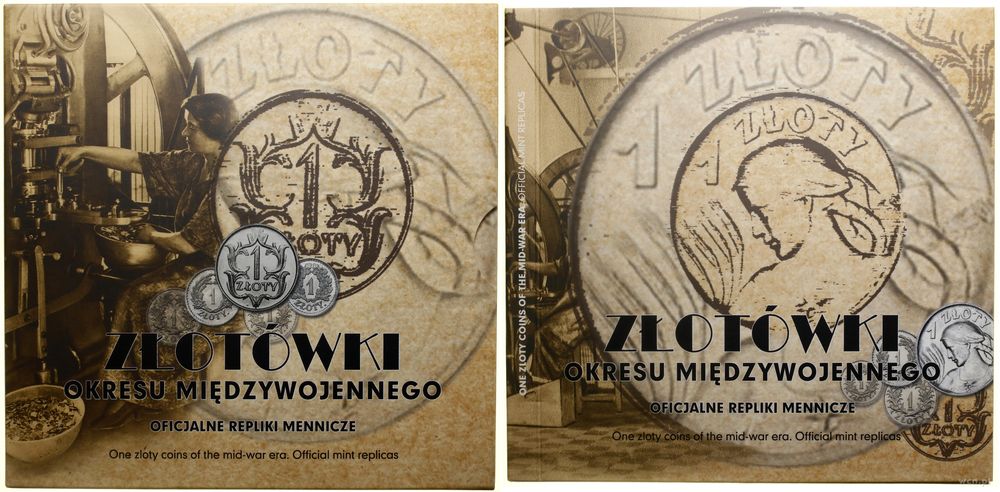 Polska, zestaw 8 replik złotówek okresu międzywojennego, 2006