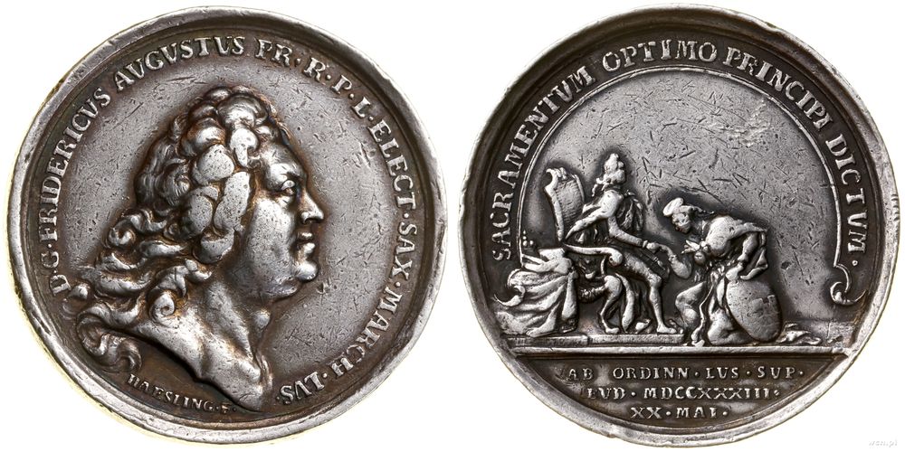 Polska, Hołd Stanów Górnych Łużyc w Budziszynie, 1733