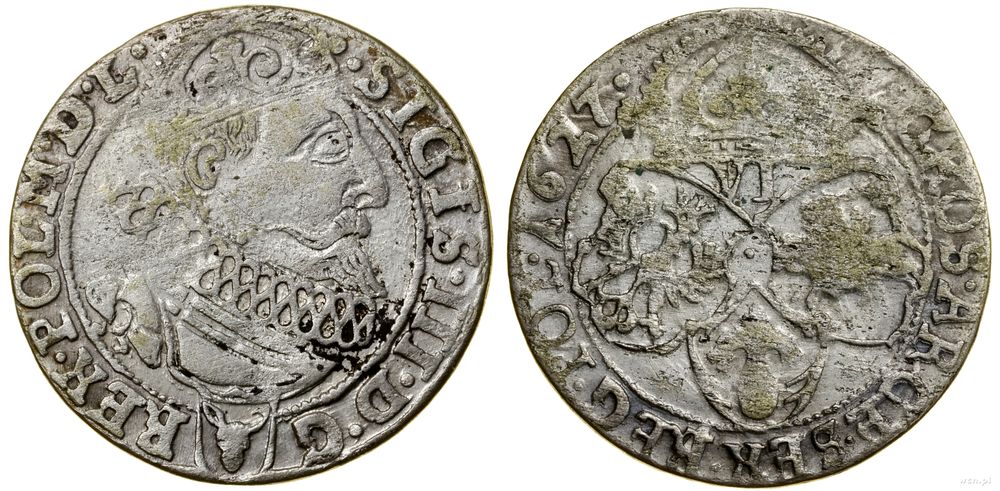 Polska, szóstak, 1627
