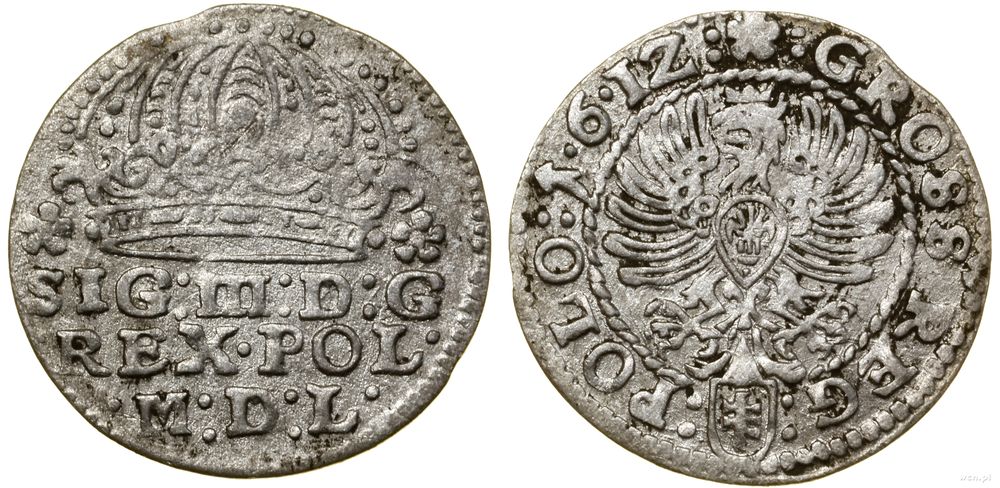 Polska, grosz, 1612