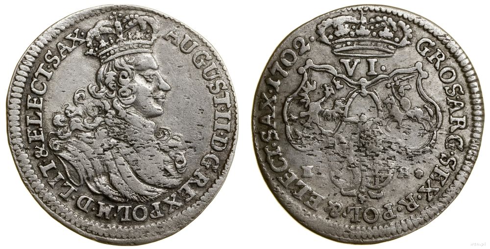 Polska, szóstak, 1702 EPH