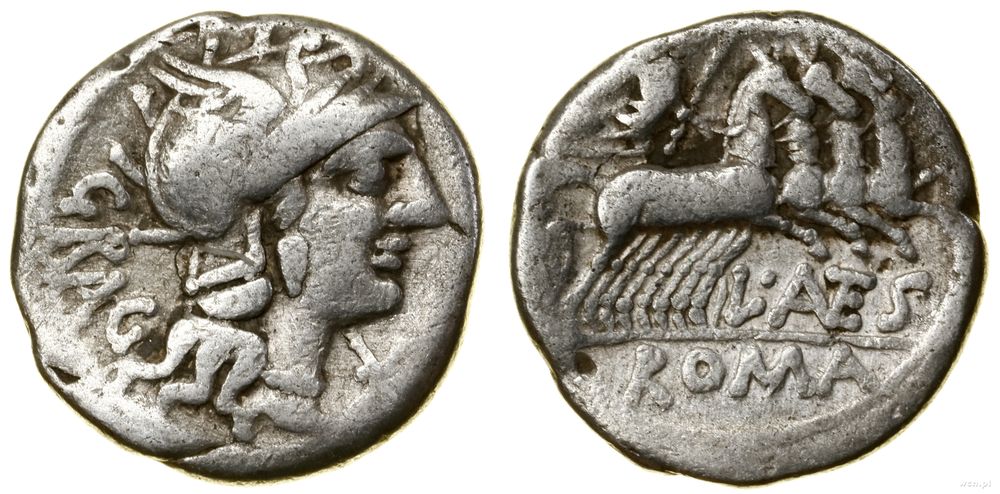 Republika Rzymska, denar, 136 pne