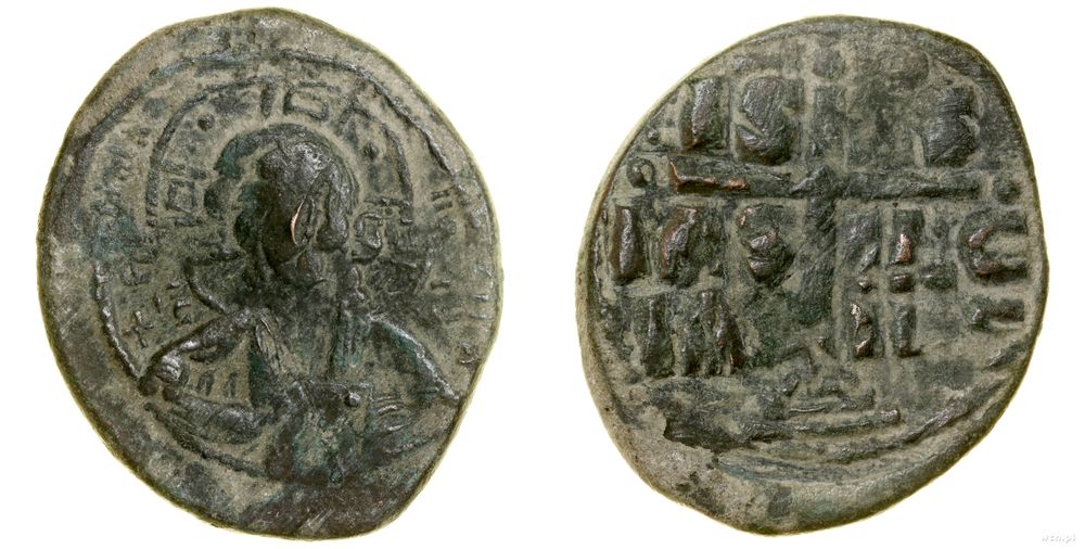 Bizancjum, anonimowy follis (przypisywany Romanowi III lub Michałowi IV Paflagończykowi), (ok. 1028–1041)
