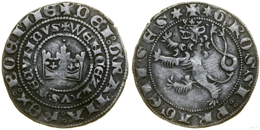 Polska, grosz praski, (1300–1305)