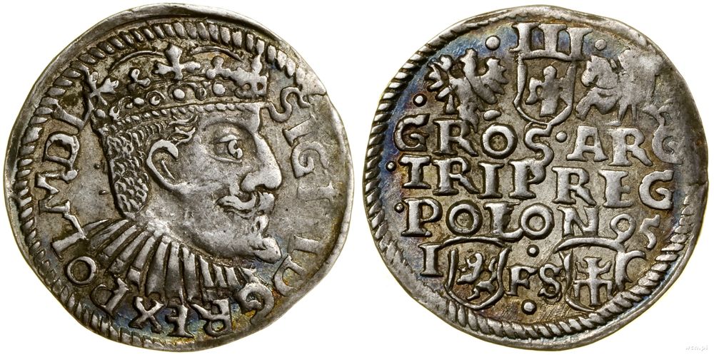 Polska, trojak, 1595
