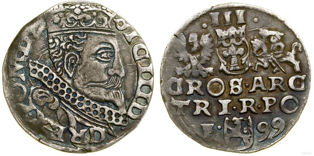 Polska, trojak, 1599