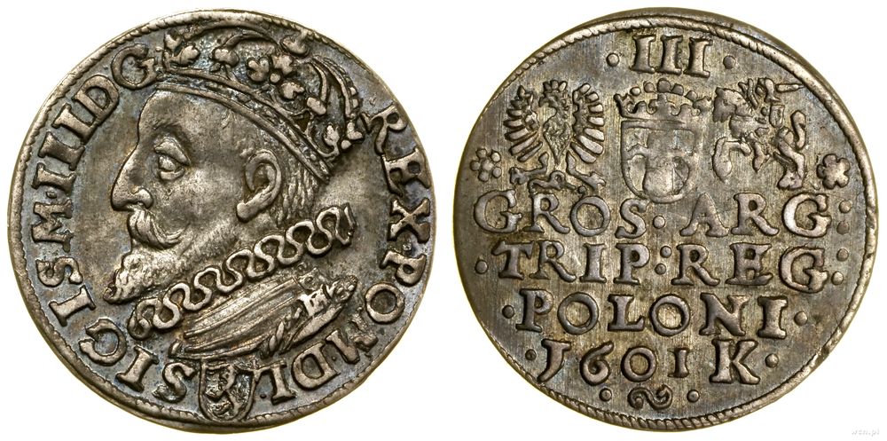 Polska, trojak, 1601