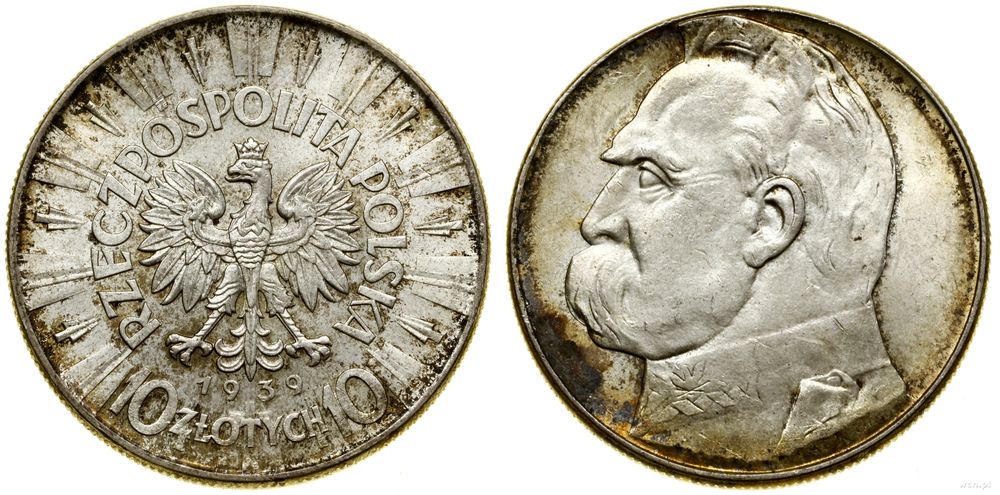 Polska, 10 złotych, 1939