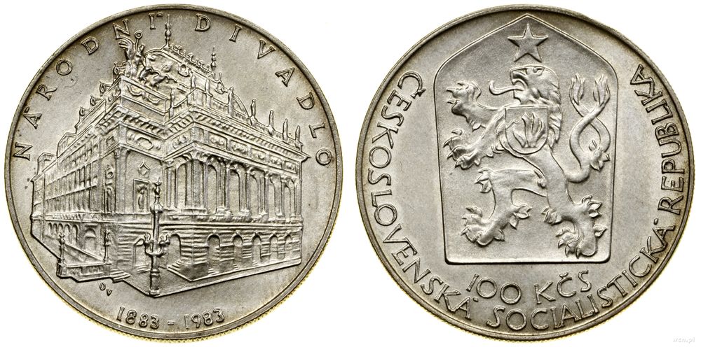 Czechosłowacja, 100 koron, 1983