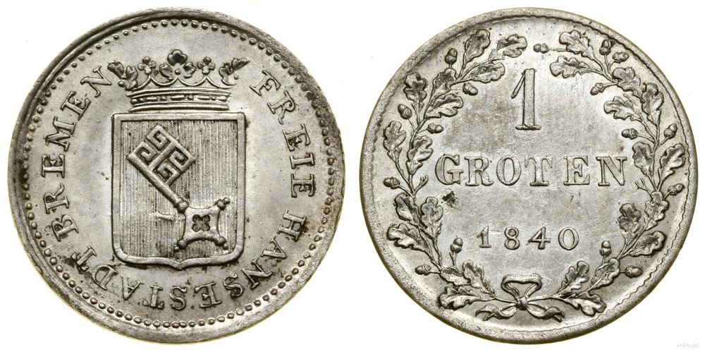 Niemcy, 1 groten, 1840