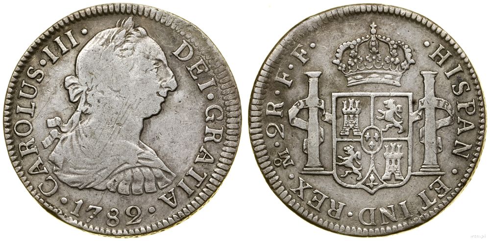 Meksyk, 2 reale, 1782