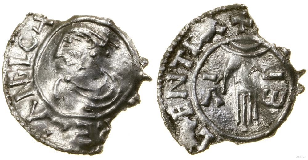 Anglia, denar typu first hand, (979–985)