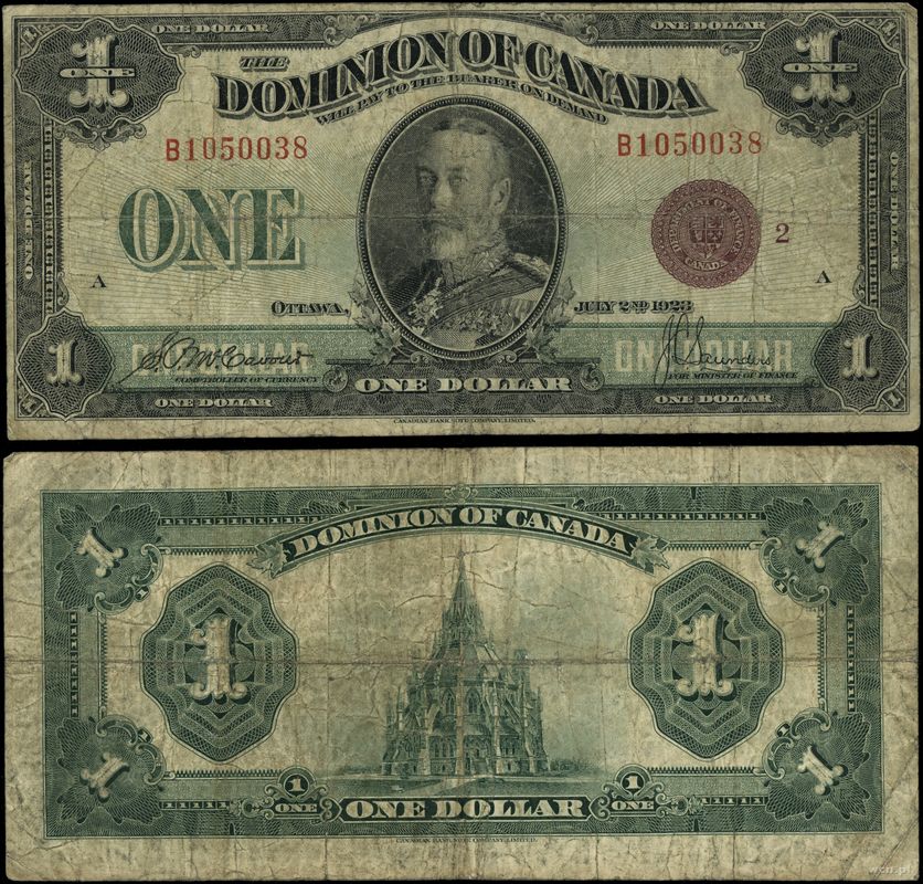 Kanada, 1 dolar, 2.07.1923