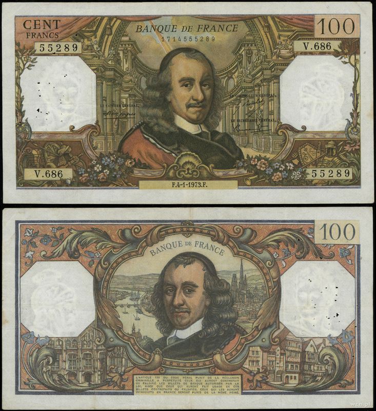 Francja, 100 franków, 4.01.1973