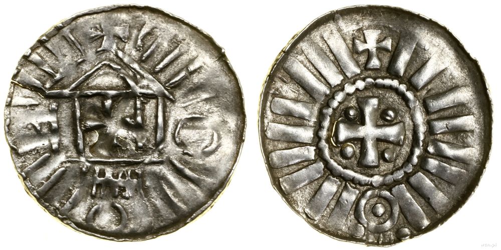 Niemcy, denar krzyżowy typu I, (ok. 970–1000)