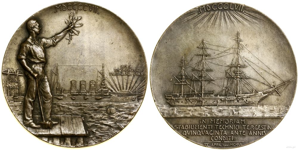 Niemcy, medal pamiątkowy, 1907