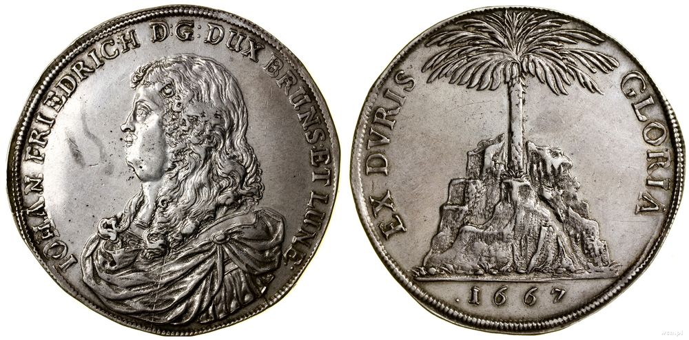 Niemcy, talar (Palmbaumtaler), 1667