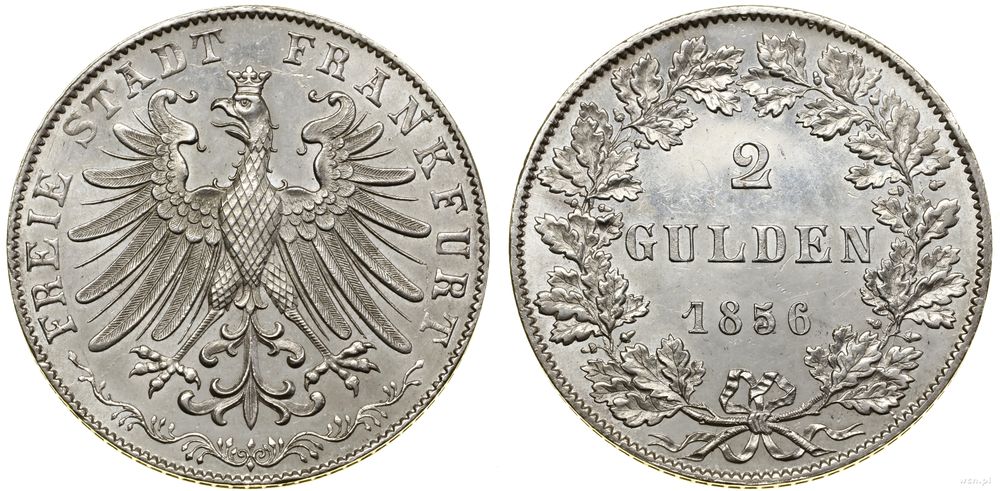 Niemcy, 2 guldeny, 1856