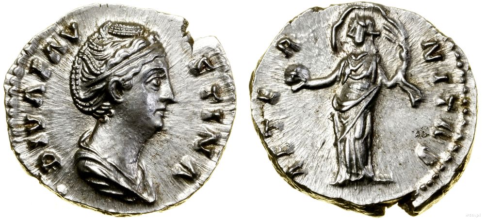 Cesarstwo Rzymskie, denar pośmiertny, po 141