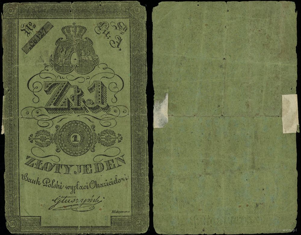 Polska, 1 złoty, 1831
