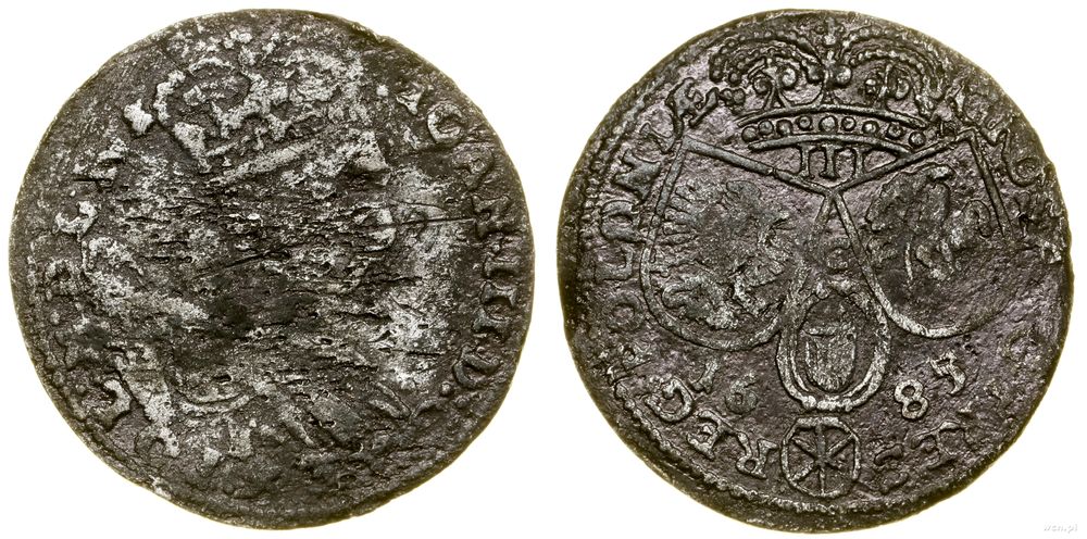 Polska, trojak, 1685