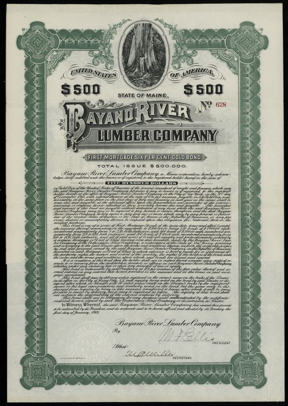 USA, 6% obligacja na 500 dolarów, 1909