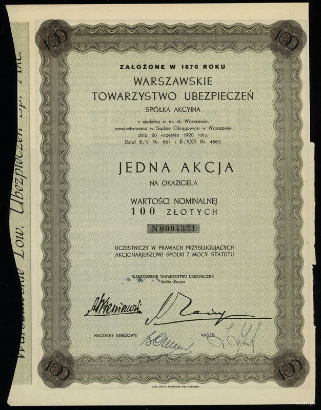 Polska, zestaw 2 akcji, 1929–1931