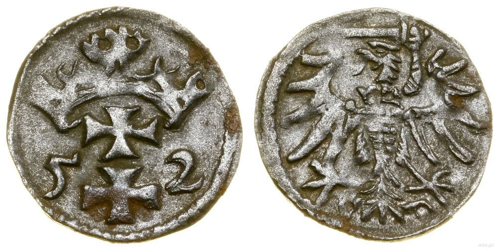 Polska, denar, 1552