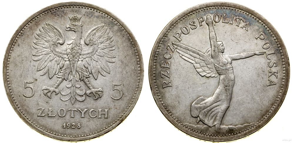 Polska, 5 złotych, 1928