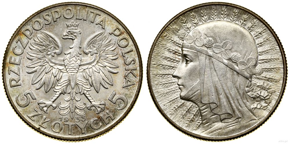 Polska, 5 złotych, 1933