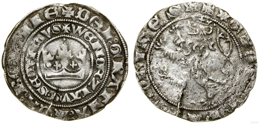 Polska, grosz praski, (1300–1305)