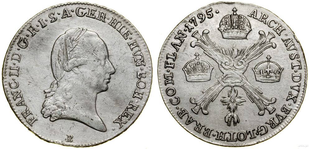 Niderlandy austriackie, 1/4 talara, 1795 B